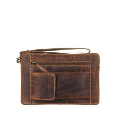 Kožená etue Greenburry 1732M-25 hnědá