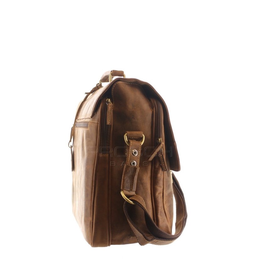 Kožená taška na notebook Greenburry XXL 1728-25