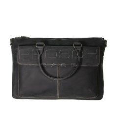 Kožená taška Greenburry Buffalo 1045/B-20 černá