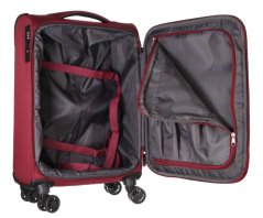Kabinový cestovní kufr D&N 9554-12 Dark Red