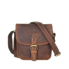 Kožená kabelka Greenburry 1630-25 hnědá