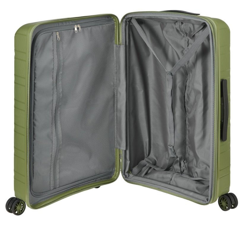 Střední cestovní kufr D&N 4760-05 Olive Green
