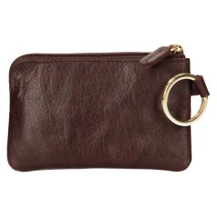 Kožená klíčenka LAGEN LM-187 tmavě hnědá