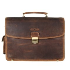 Kožená aktovka na notebook Greenburry 1718-25