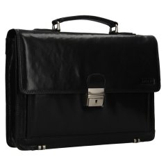 Kožená aktovka Lagen 2079/T černá