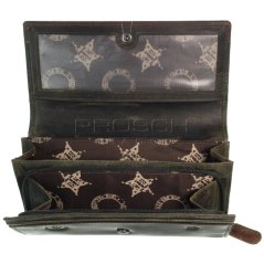 Dámská kožená peněženka Greenburry 0859-30 Khaki/B