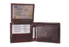 Kožená peněženka Greenburry Boston 1927-25 Ch.nut