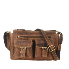 Kožená kabelka Greenburry 1769-25 hnědá