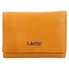 Dámská kožená peněženka Lagen LG-2152 žlutá