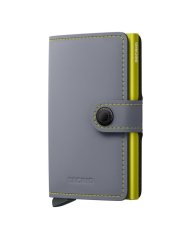 Miniwallet Secrid Matte MM-Grey & Lime