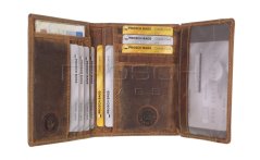 Kožená dokladovka Greenburry 1794B-RFID-25 hnědá
