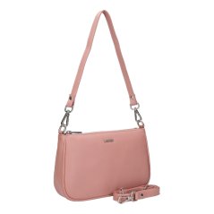 Malá kožená crossbody kabelka Lagen LG-775 Růžová