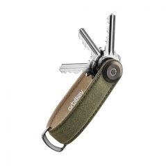 Klíčenka Orbitkey 2.0 Waxed Canvas Khaki Green
