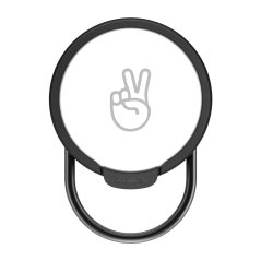 Tenký držák pro Airtag s kroužkem na klíče - Black