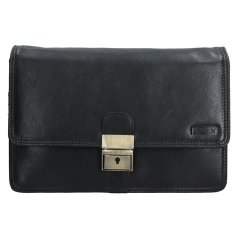 Pánská kožená etue LAGEN  E-2016/T černá