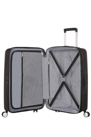 Střední cestovní kufr A.Tourister Soundbox Black