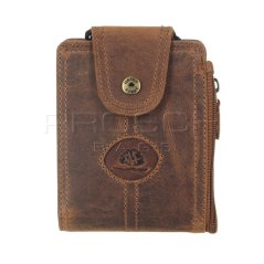 Kožená peněženka na krk Greenburry 324-25 hnědá