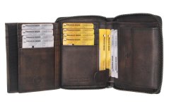 Kožená peněženka na zip Greenburry 2153-22