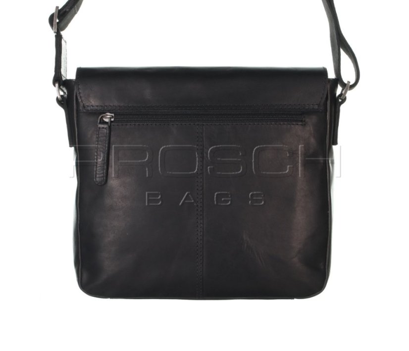 Kožená taška Greenburry 1107-20 Black