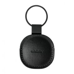 Kožený držák pro Airtag Orbitkey s kroužkem Black