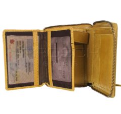 Kožená peněženka na zip Greenburry 2907-45