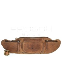 Kožená ledvinka GREEN BURRY 1743-25 hnědá