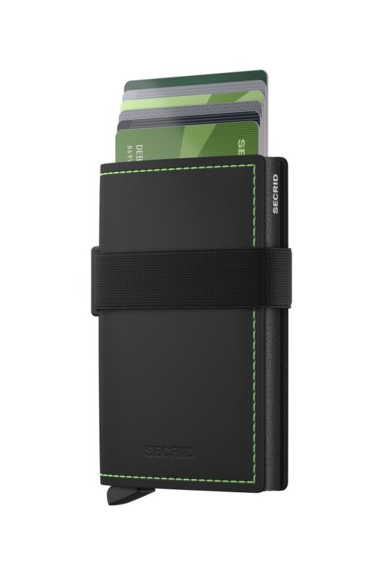 Bandwallet Secrid Matte Black & Green