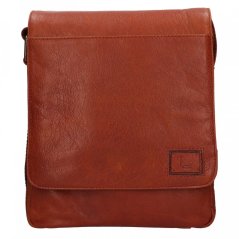 Pánská crossbody kožená taška Lagen 290603 koňakov