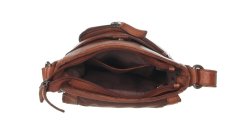 Kožená taška Greenburry Revolver 2918-24 Cognac