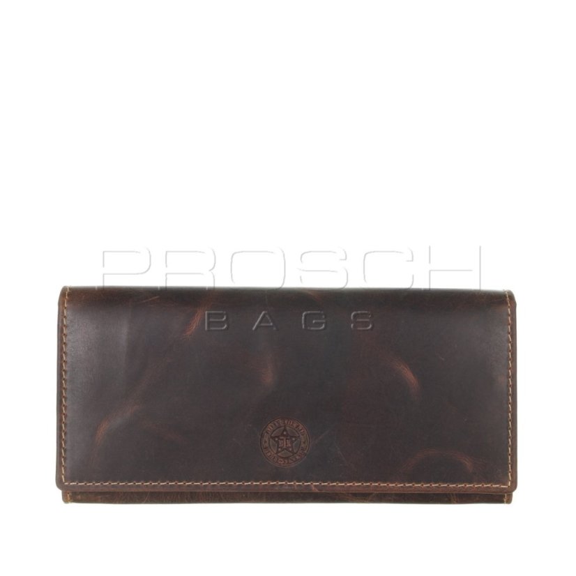 Kožená peněženka Greenburry BTK 0960-25 hnědá