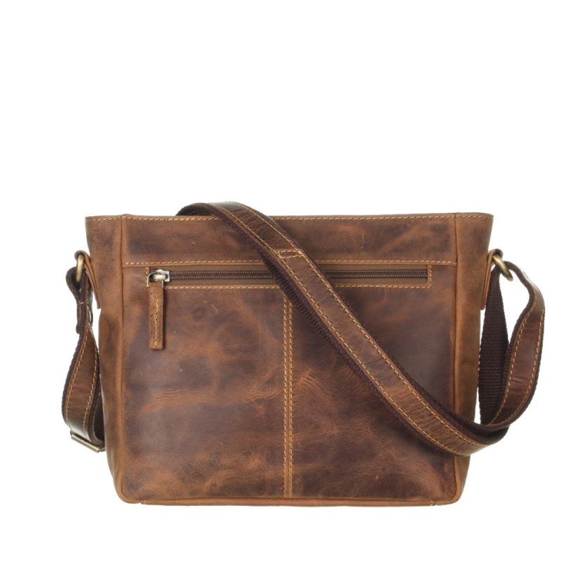 Kožená crossbody vintage kabelka Greenburry 1532-2