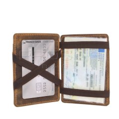 Kožená magic peněženka Greenburry 1608-25 hnědá