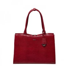 Kabelka na notebook SOCHA Midi Croco Burgundy 14”