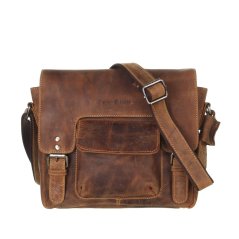 Kožená taška Greenburry 1911-M-25 hnědá