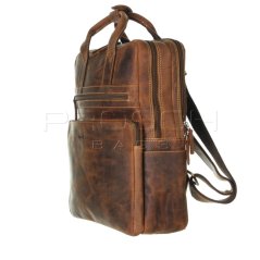 Kožený batoh na notebook Greenburry 1567-25