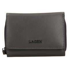 Dámská kožená peněženka Lagen BLC/5314/222 tm.šedá