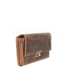 Kožená kasírka Greenburry1785A-25 hnědá