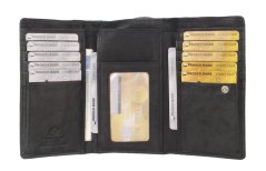 Dámská kožená peněženka Greenburry 1885-20 černá