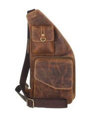 Kožený Body-Crossover Bag Greenburry 1559-25 hnědý