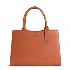 Kabelka na notebook SOCHA Straight Line Cognac15,6
