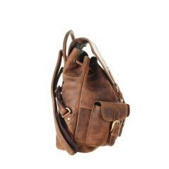 Kožený batoh Greenburry 1711M-25 hnědý