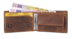 Kožená peněženka Greenburry 1659-25 hnědá