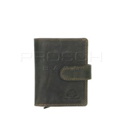 Kožená peněženka na karty Greenburry 1686-30 Green