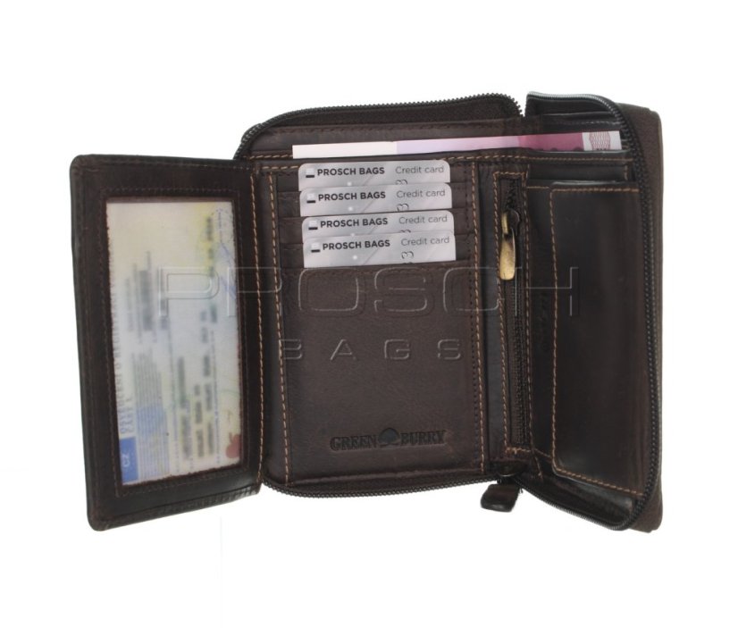 Dámská kožená peněženka RFID 1086-22 Peanut Brown