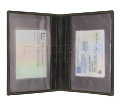 Kožená dokladovka Greenburry 328-Stag-30 olivová