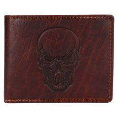 Pánská kožená pen. Lagen 66-3701/M Brown Skeleton