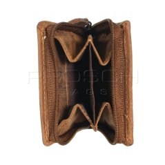 Kožená peněženka Greenburry mini ZIP 1683-25 hněd