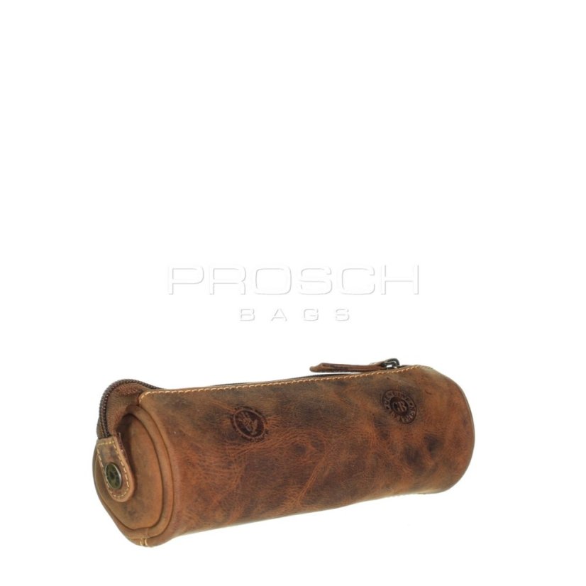 Kožené pouzdro na tužky Greenburry1789-25 hnědé