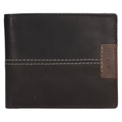 Pánská kožená peněženka Lagen 15195 černá/šedá