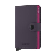 Miniwallet Secrid Matte Dark Purple-Fuchsia